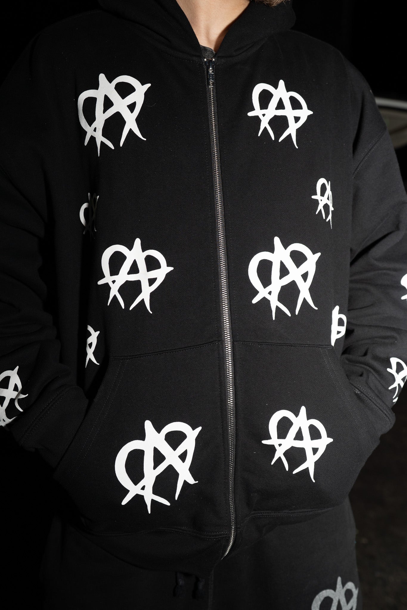 OG Zipup - Black/White