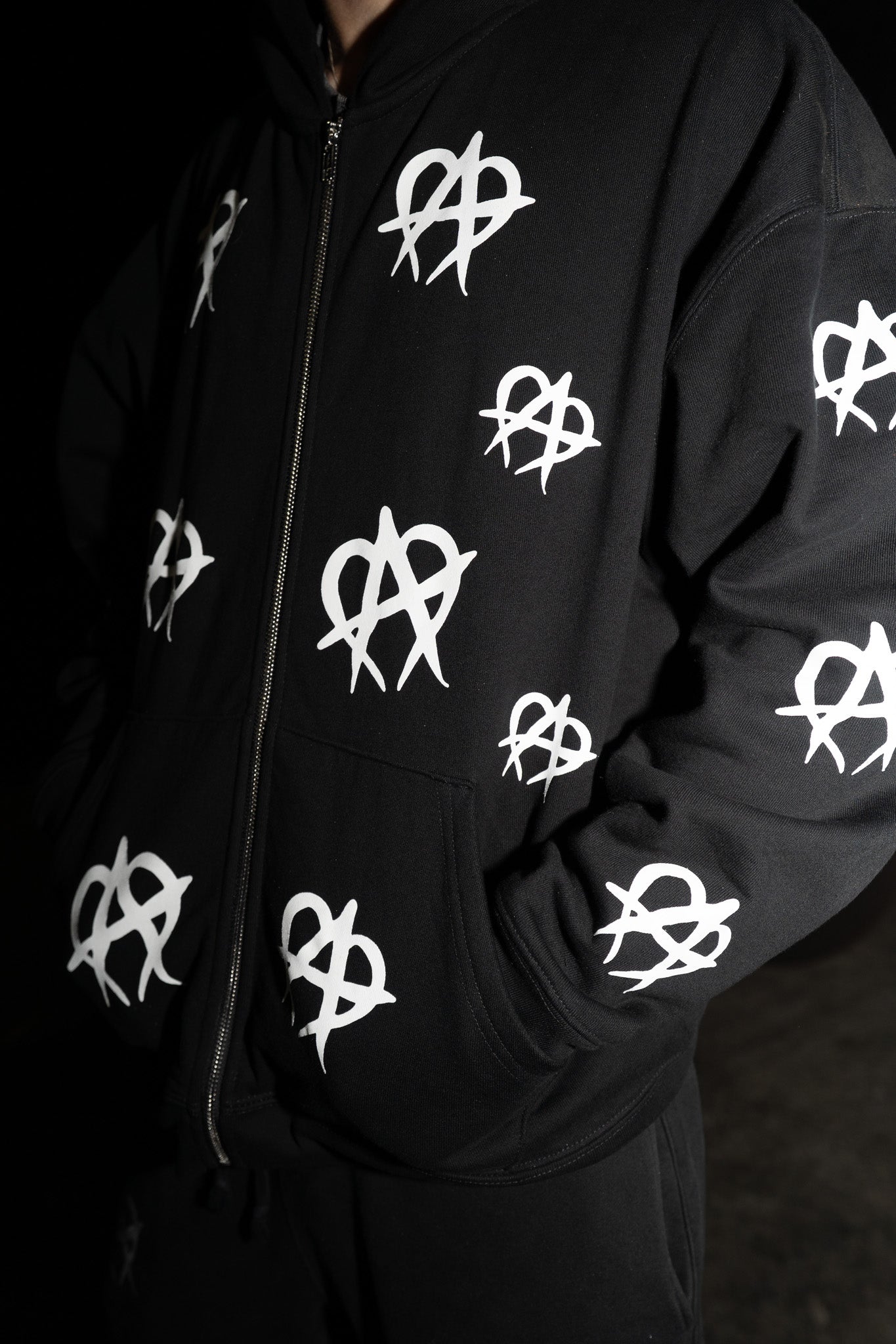 OG Zipup - Black/White