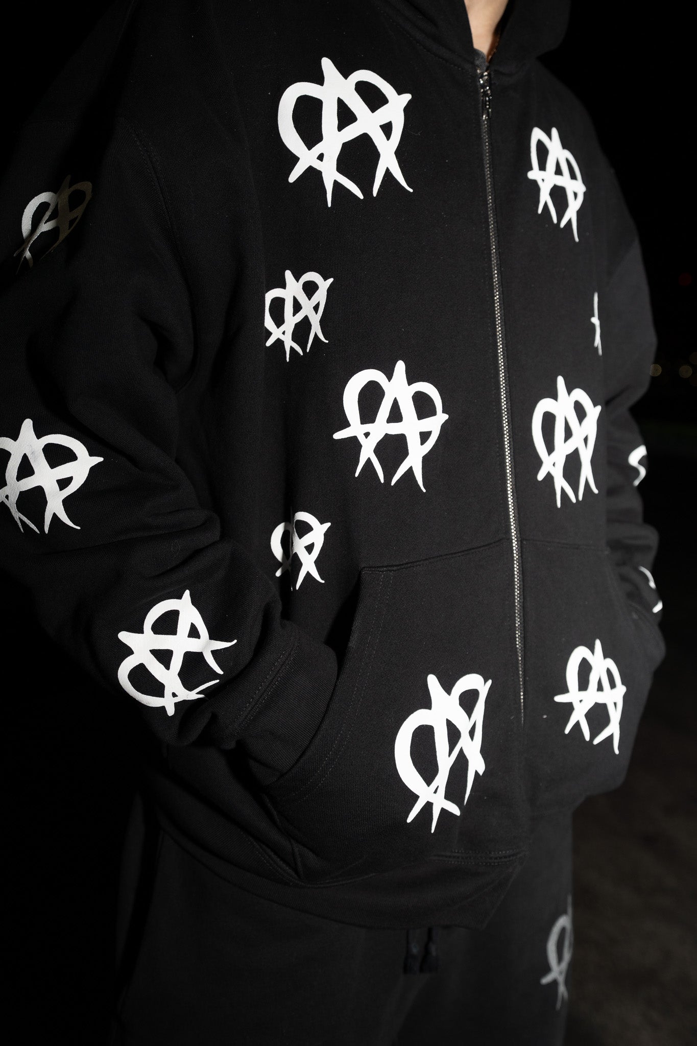 OG Zipup - Black/White