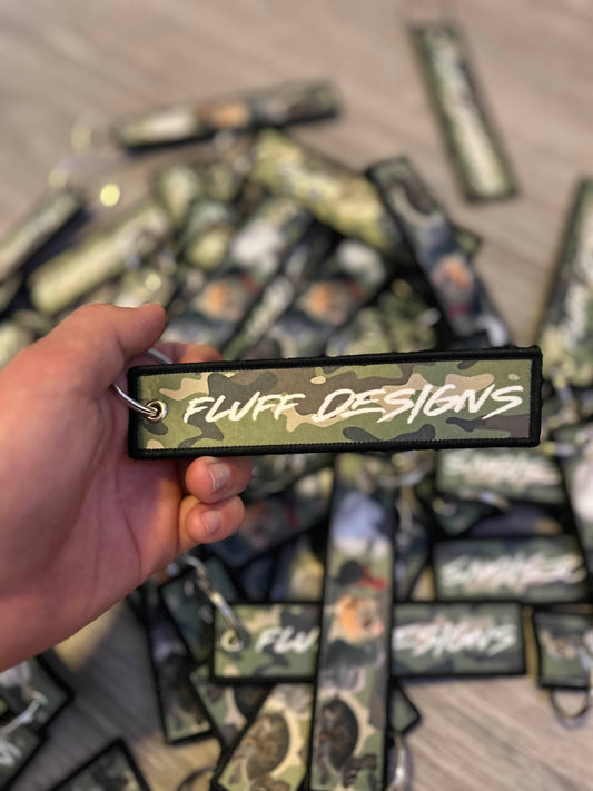 Fluff Designs Keychain (Camo)