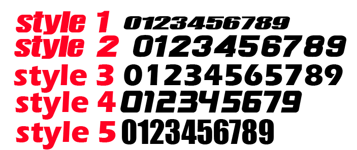 Stark Varg Front Number Plate Decal