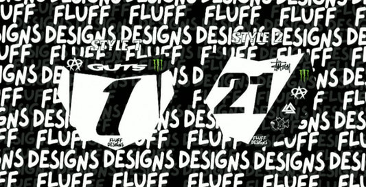 Racing Seires MotoCutz Number Plate decal