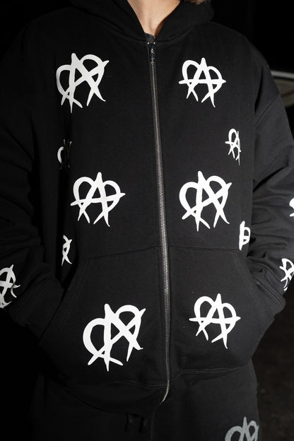 OG Zipup - Black/White