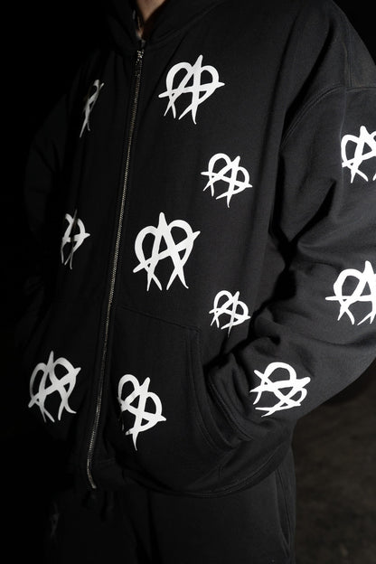 OG Zipup - Black/White