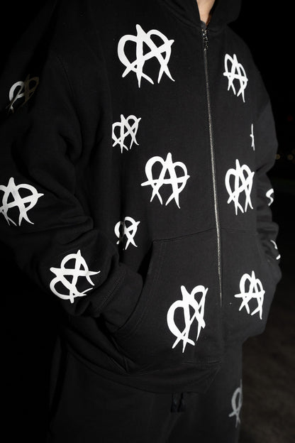 OG Zipup - Black/White