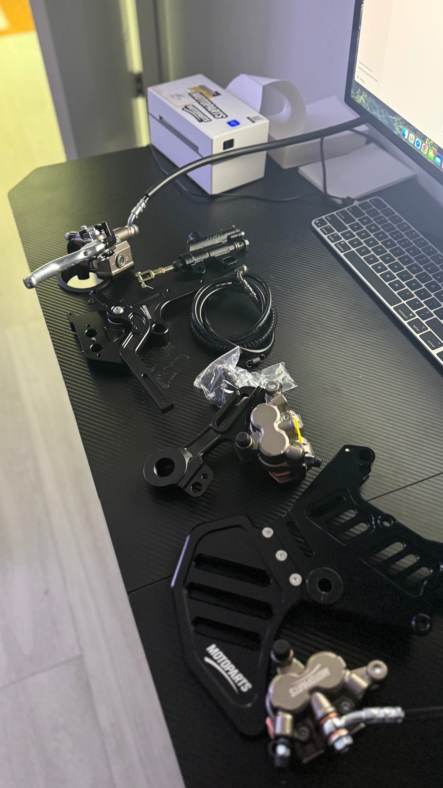 MOTO handbrake & footbrake kit