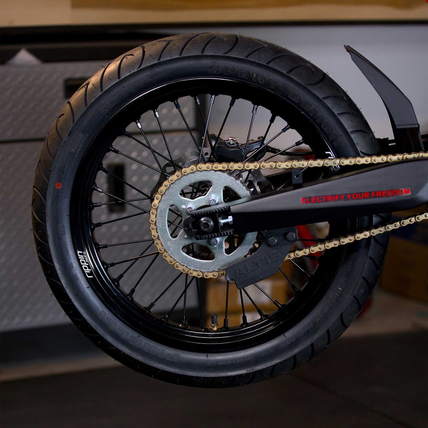 17/17" Blackline Supermoto Wheelset for Altis Sigma