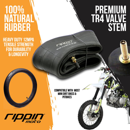 60/100-14 (2.50/2.75 x 14) Heavy Duty 14" Motorcycle Inner Tube - 3mm Thick