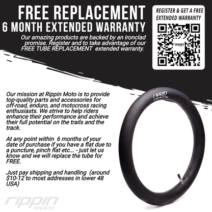 80/100-12 (3.0-12) Heavy Duty Inner Tube 3mm Thick