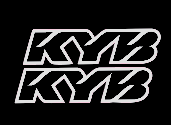 KYB fork tube decals