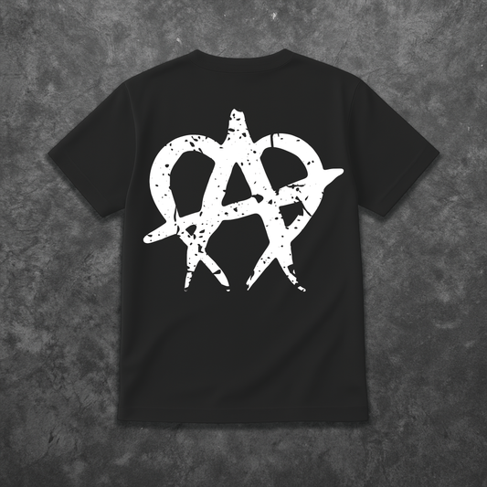 Cracked Anarchy T Shirt - Vintage/White